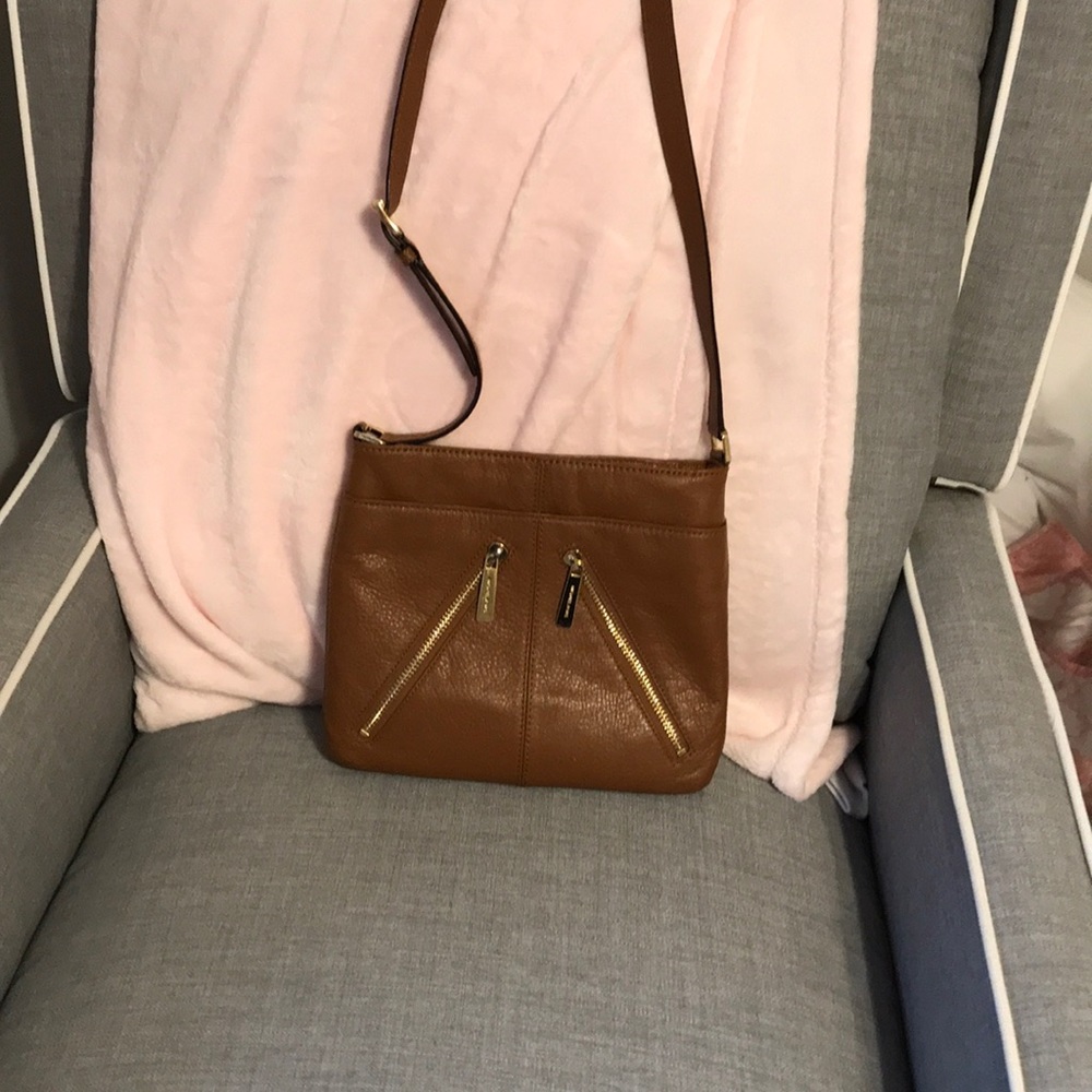 Brown leather Michael Kors Cross Body Bag